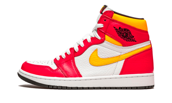 555088-603 Air Jordan 1 Retro High Light Fusion Red