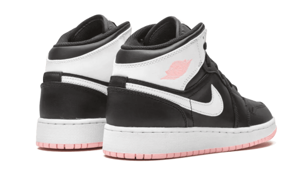 555112-061 Air Jordan 1 Mid Black Arctic Pink (GS)