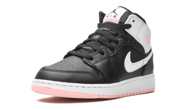 555112-061 Air Jordan 1 Mid Black Arctic Pink (GS)