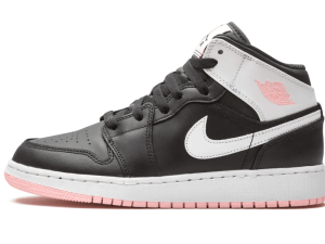 555112-061 Air Jordan 1 Mid Black Arctic Pink (GS)