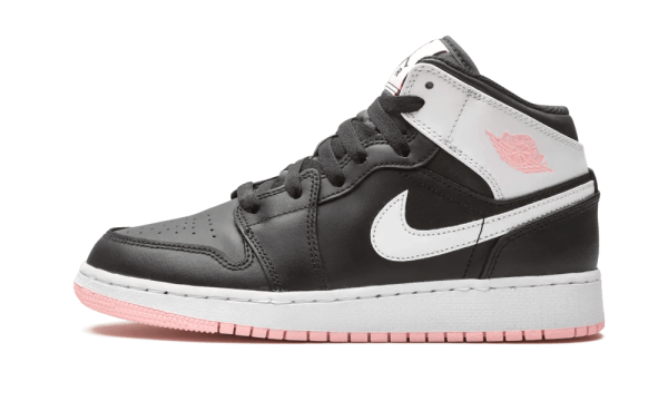 555112-061 Air Jordan 1 Mid Black Arctic Pink (GS)