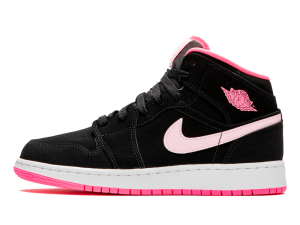 555112-066 Air Jordan 1 Mid Black Digital Pink (GS)