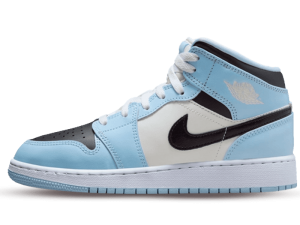 555112-401 Air Jordan 1 Mid Ice Blue (GS)