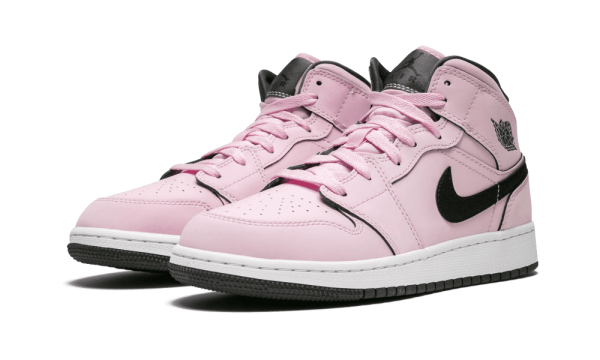 555112-601 Air Jordan 1 Mid Pink Foam (GS)