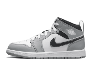 640734-078 Air Jordan 1 Mid Light Smoke Grey 2022 (PS)