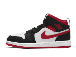 640734-122 Air Jordan 1 Mid Gym Red Black White (PS)