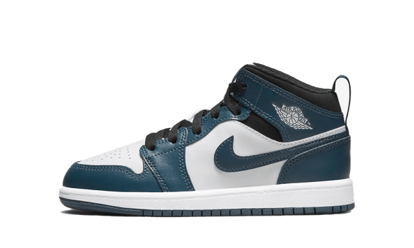 640734-411 Air Jordan 1 Mid Dark Teal (PS)