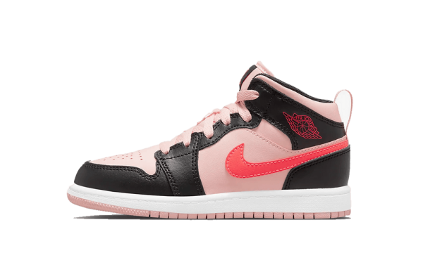 640734-604 Air Jordan 1 Mid Atmosphere Black Infrared (PS)