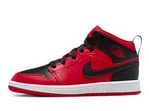 640734-660 Air Jordan 1 Mid Reverse Bred 2022 (PS)