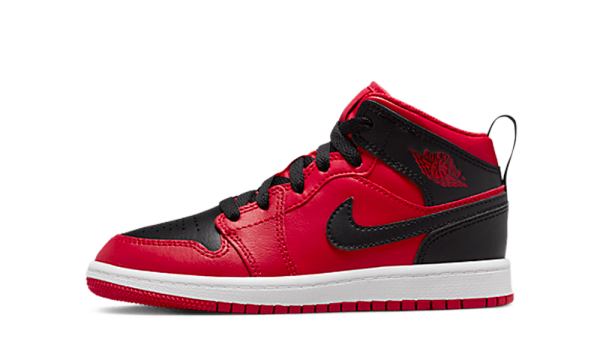 640734-660 Air Jordan 1 Mid Reverse Bred 2022 (PS)