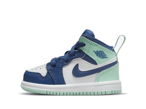 640735-413 Air Jordan 1 Mid Blue Mint (TD)