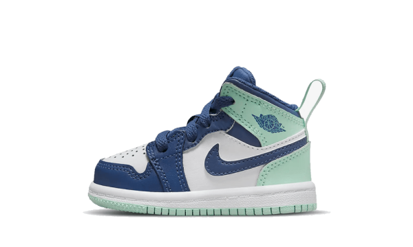 640735-413 Air Jordan 1 Mid Blue Mint (TD)