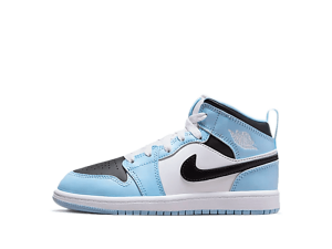 640737-401 Air Jordan 1 Mid Ice Blue (PS)