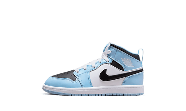 640737-401 Air Jordan 1 Mid Ice Blue (PS)