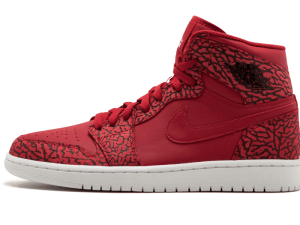 839115-600 Air Jordan 1 Retro High Red Elephant Print