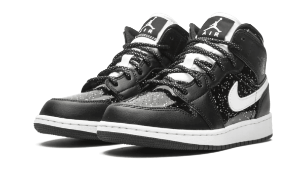 AV5174-001 Air Jordan 1 Mid SE Black Glitter (GS)