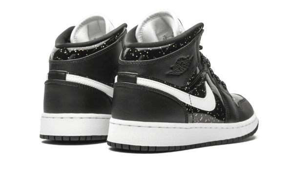 AV5174-001 Air Jordan 1 Mid SE Black Glitter (GS)