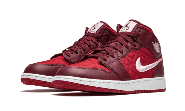 AV5174-600 Air Jordan 1 Mid SE Red Quilt (GS)