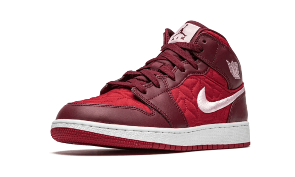 AV5174-600 Air Jordan 1 Mid SE Red Quilt (GS)