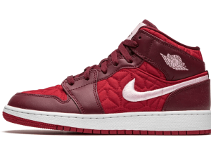 AV5174-600 Air Jordan 1 Mid SE Red Quilt (GS)