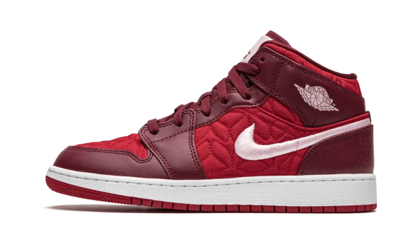 AV5174-600 Air Jordan 1 Mid SE Red Quilt (GS)