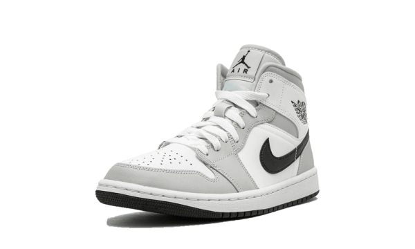 BQ6472-015 Air Jordan 1 Mid Light Smoke Grey Black (W)