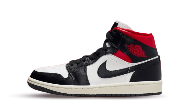 BQ6472-061 Air Jordan 1 Mid Gym Red Panda (W)