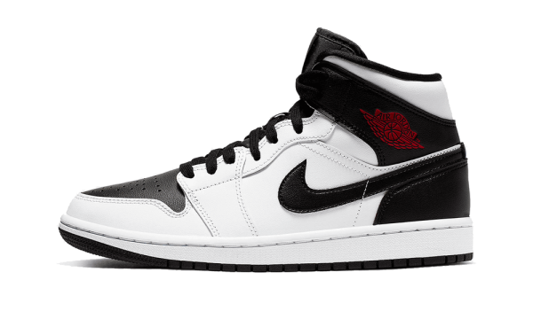 BQ6472-101 Air Jordan 1 Mid Reverse Black Toe (W)