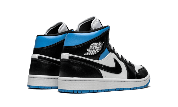 BQ6472-102 Air Jordan 1 Mid Royal Black and Blue (W)