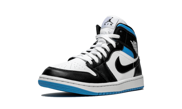 BQ6472-102 Air Jordan 1 Mid Royal Black and Blue (W)