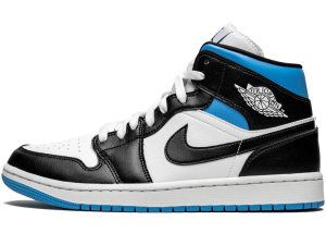 BQ6472-102 Air Jordan 1 Mid Royal Black and Blue (W)