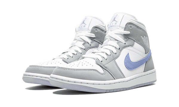 BQ6472-105 Air Jordan 1 Mid Aluminium Wolf Grey (W)