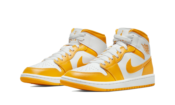 BQ6472-117Air Jordan 1 Mid White Yellow (W)