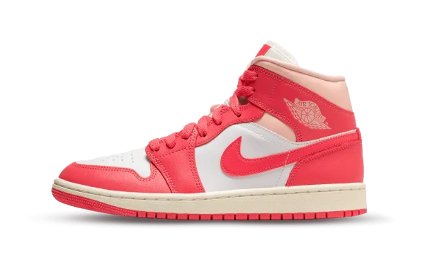 BQ6472-186 Air Jordan 1 Mid Strawberries And Cream (W)