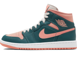 BQ6472-308 Air Jordan 1 Mid Dark Teal Green (W)