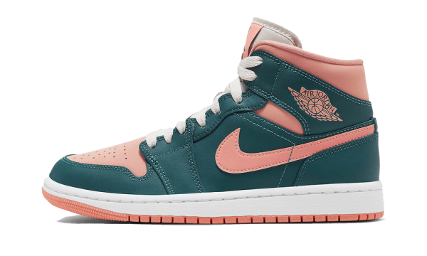 BQ6472-308 Air Jordan 1 Mid Dark Teal Green (W)