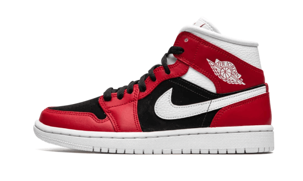 BQ6472-601 Air Jordan 1 Mid Gym Red Black (W)