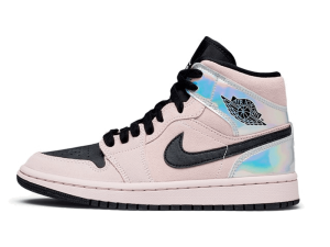 BQ6472-602 Air Jordan 1 Mid Dirty Powder Iridescent (W)