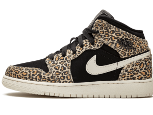 BQ6931-021 Air Jordan 1 Mid SE Leopard (GS)