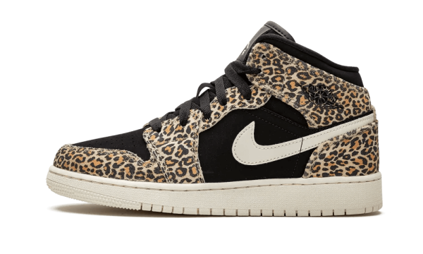 BQ6931-021 Air Jordan 1 Mid SE Leopard (GS)