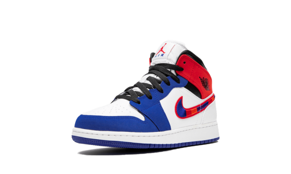 BQ6931-146 Air Jordan 1 Mid Multi-Color Swoosh (GS)