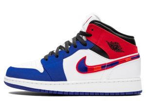 BQ6931-146 Air Jordan 1 Mid Multi-Color Swoosh (GS)