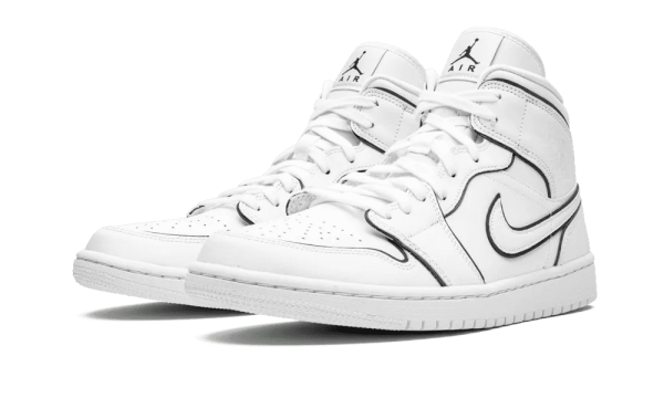 CK6587-100 Air Jordan 1 Mid Iridescent Reflective White (W)