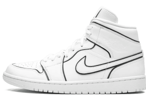 CK6587-100 Air Jordan 1 Mid Iridescent Reflective White (W)