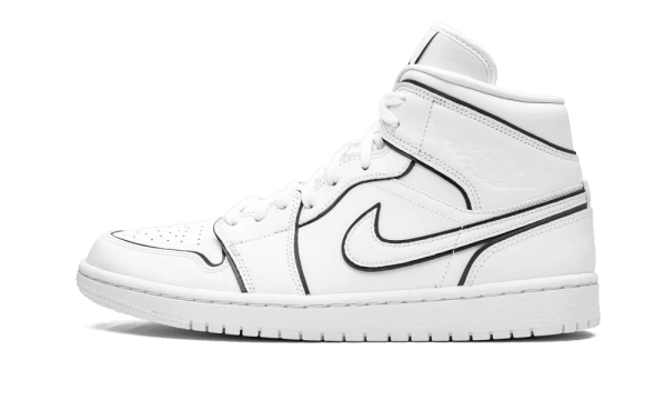 CK6587-100 Air Jordan 1 Mid Iridescent Reflective White (W)