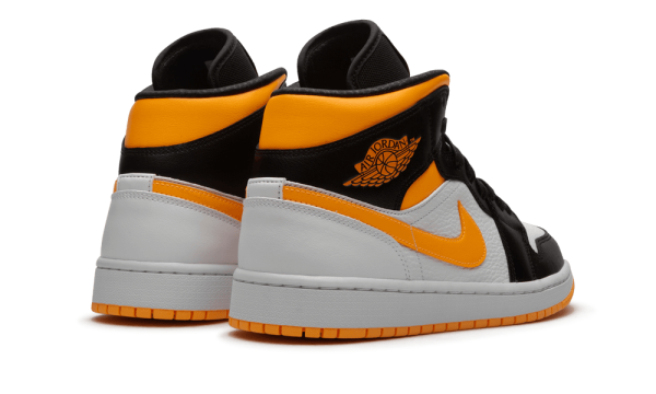 CV5276-107 Air Jordan 1 Mid Laser Orange Black (W)