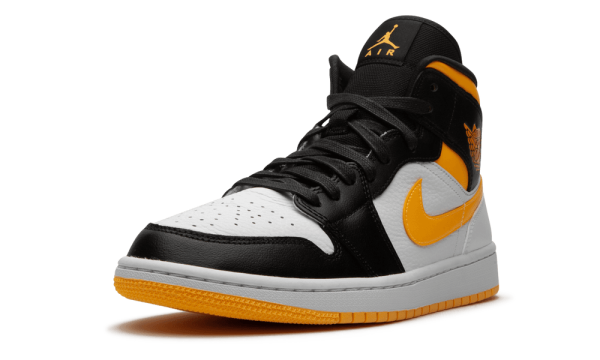 CV5276-107 Air Jordan 1 Mid Laser Orange Black (W)