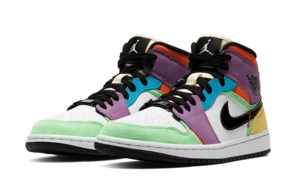 CW1140-100 Air Jordan 1 Mid SE Multi-Color (W)