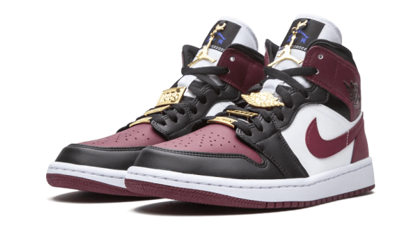 CZ4385-016 Air Jordan 1 Mid SE Black Dark Beetroot (W)