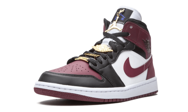 CZ4385-016 Air Jordan 1 Mid SE Black Dark Beetroot (W)